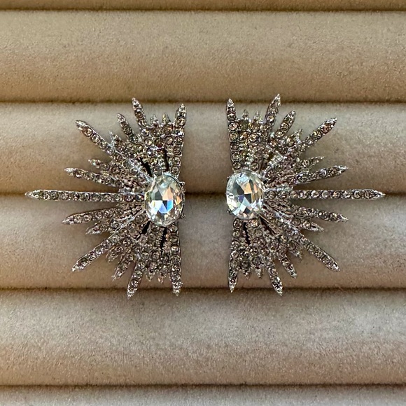 Anthropologie Jewelry - ✨ Stunning Zircon Winged Stud Earrings